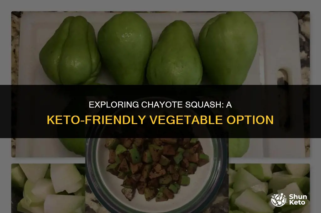 is chayote squash keto friendly