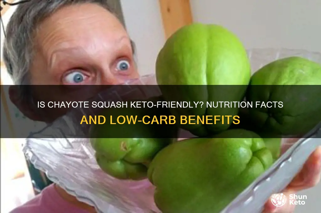 is chayote squash keto