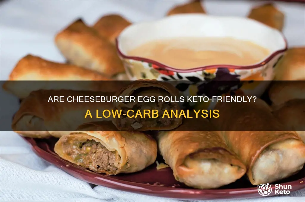 is cheeseburger eggrolls keto friedndly
