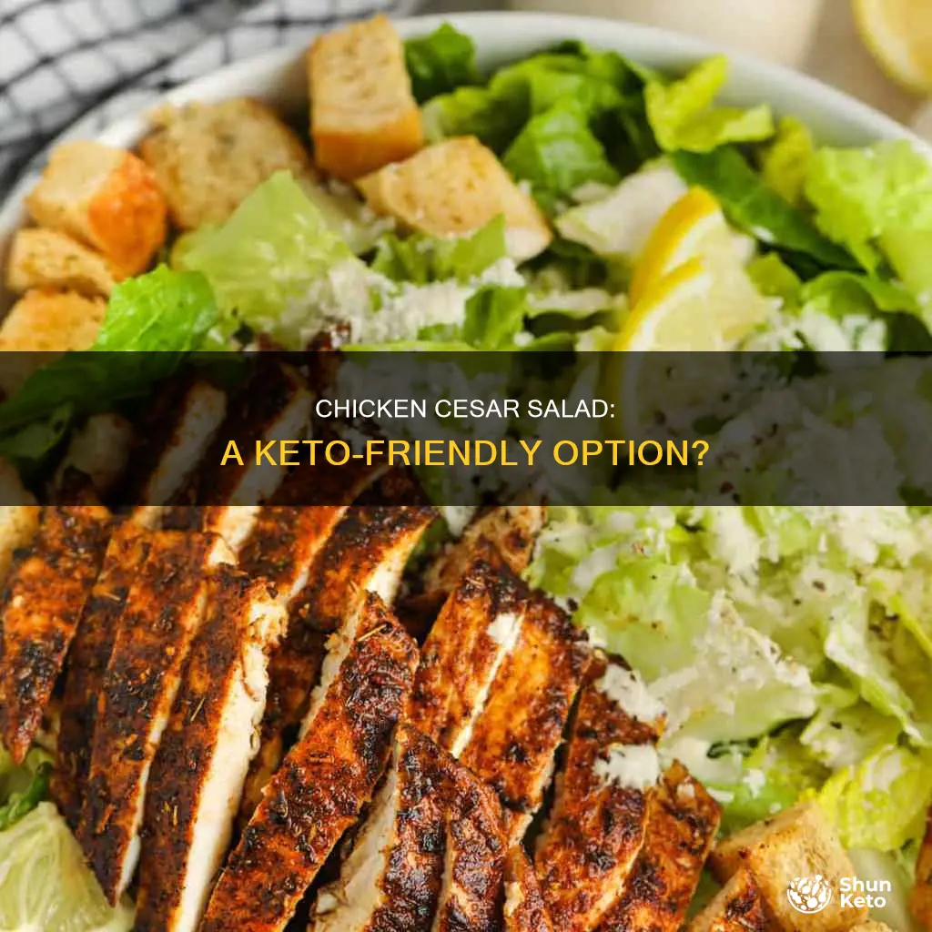 is chicken cesar salad keto