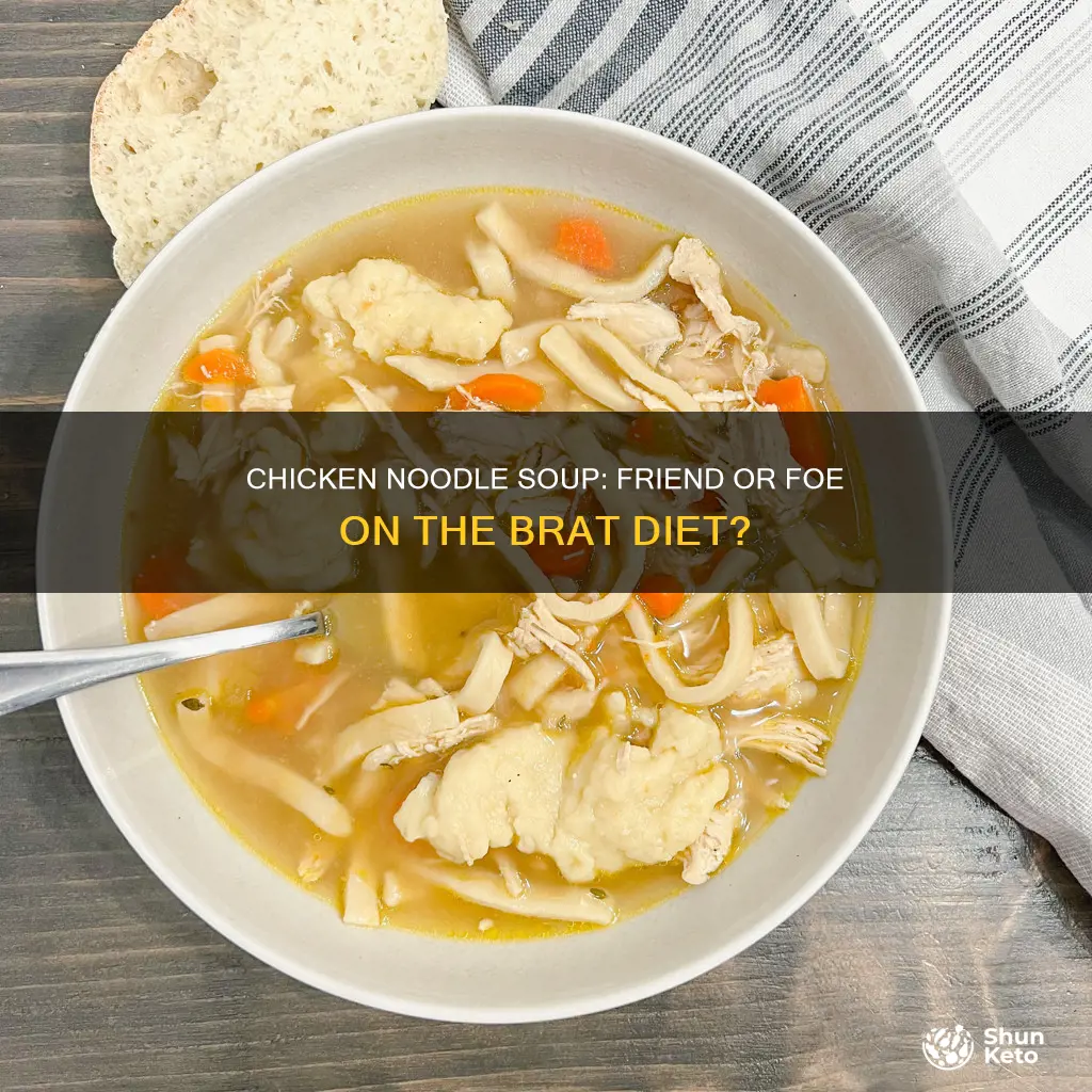 is chicken noodle soup ok for brat diet