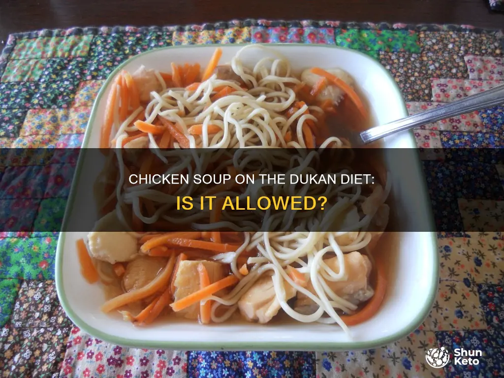 is chicken soup allowed on dukan diet