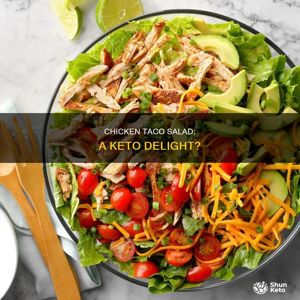 is chicken taco salad keto