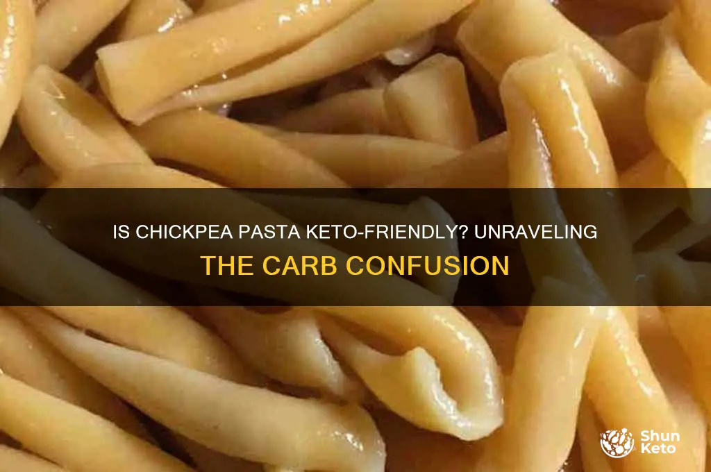 is chickpea pasta keto