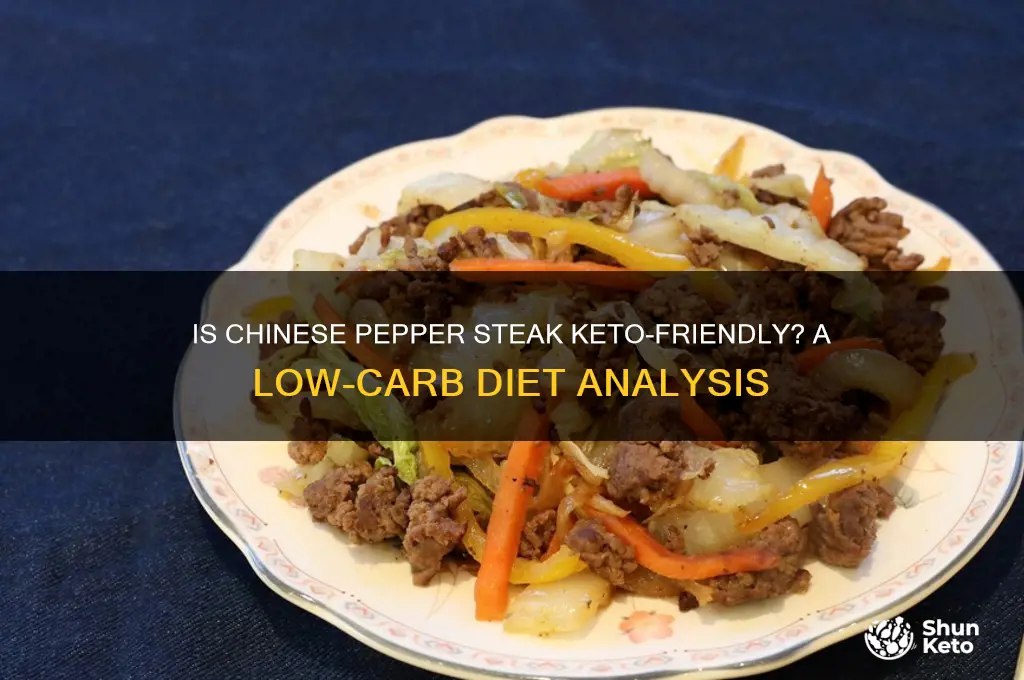is chinese pepper steak keto