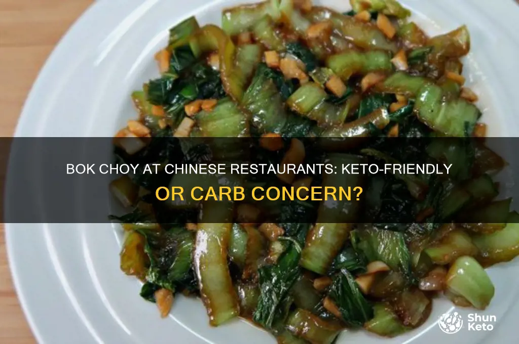 is chinese restaurant bok choy keto friendly