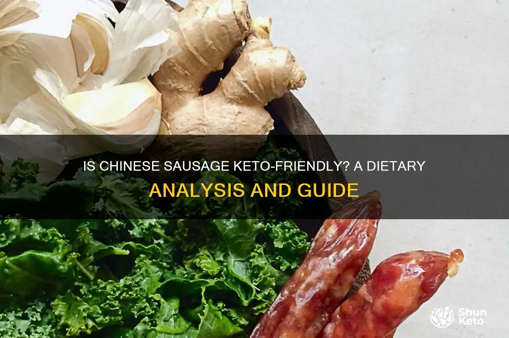 is chinese sausage keto