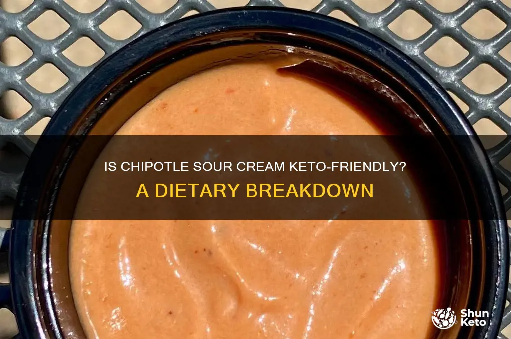 is chipolte sour creme keto