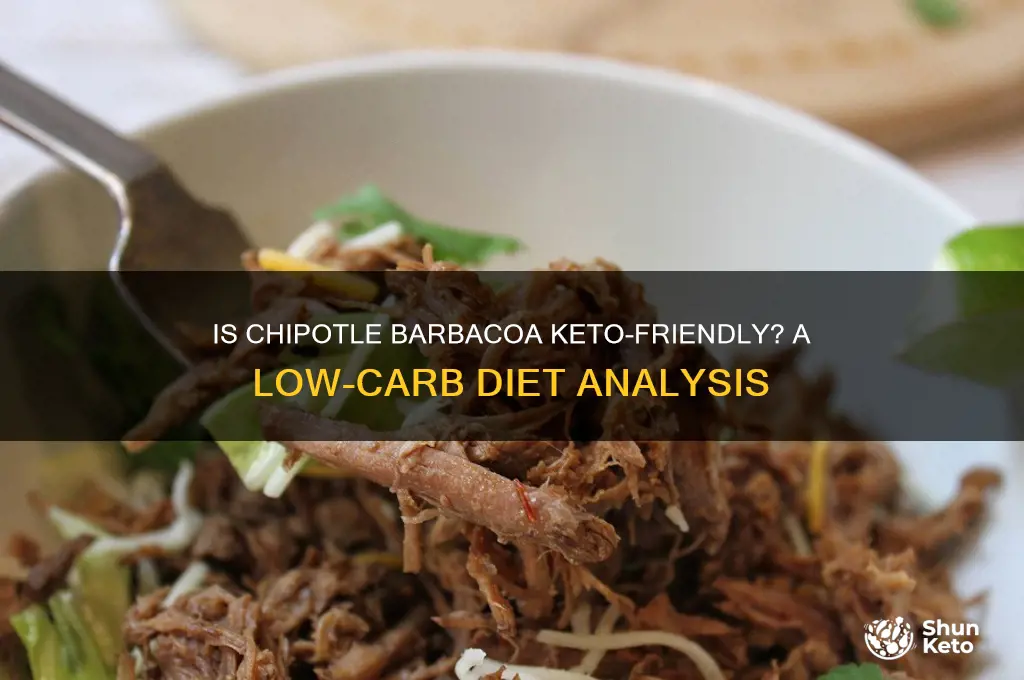 is chipotle barbacoa keto friendly