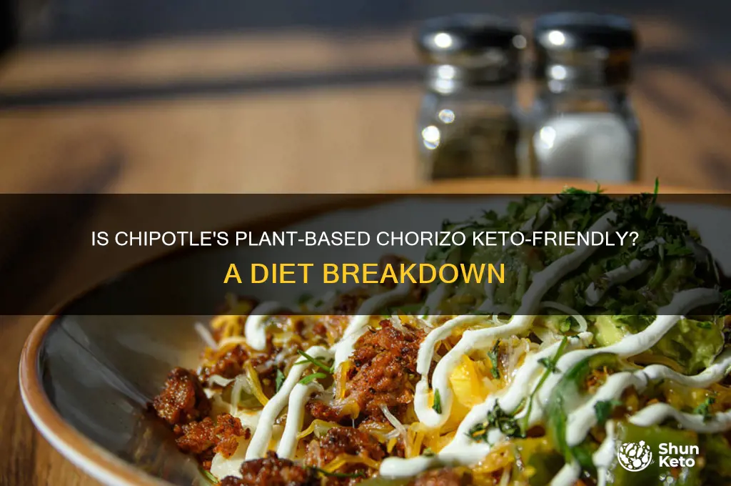 is chipotle plant based chorizo keto