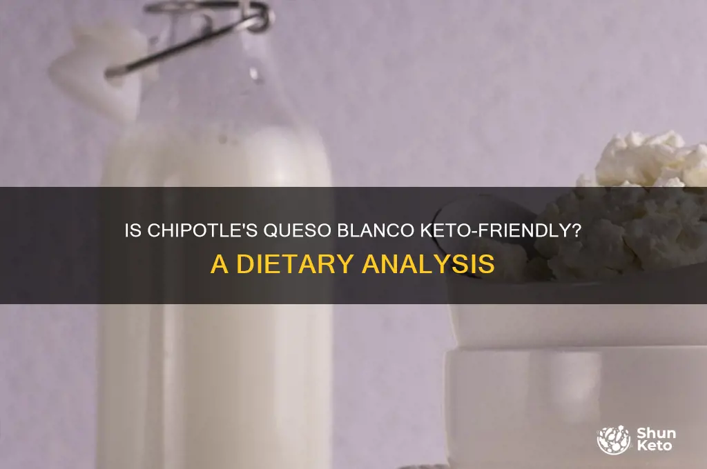 is chipotle queso blanco keto friendly