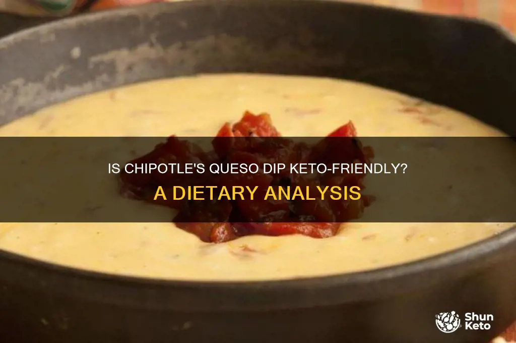 is chipotle queso dip keto friendly