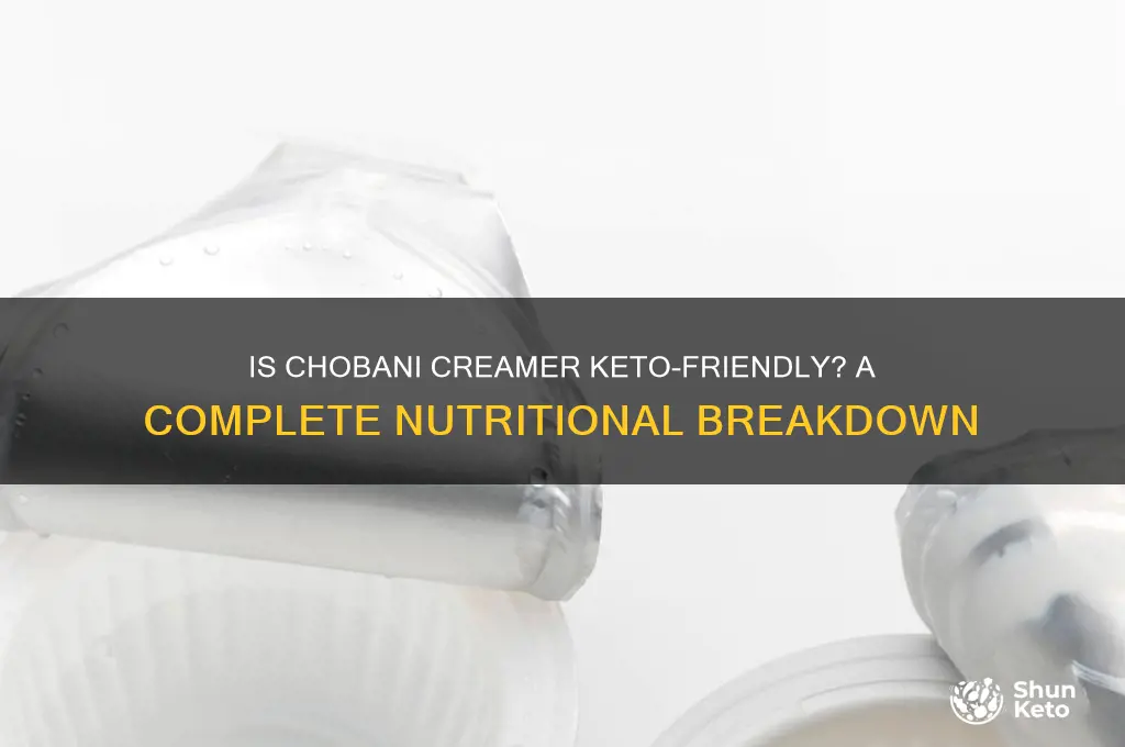 is chobani creamer keto friendly