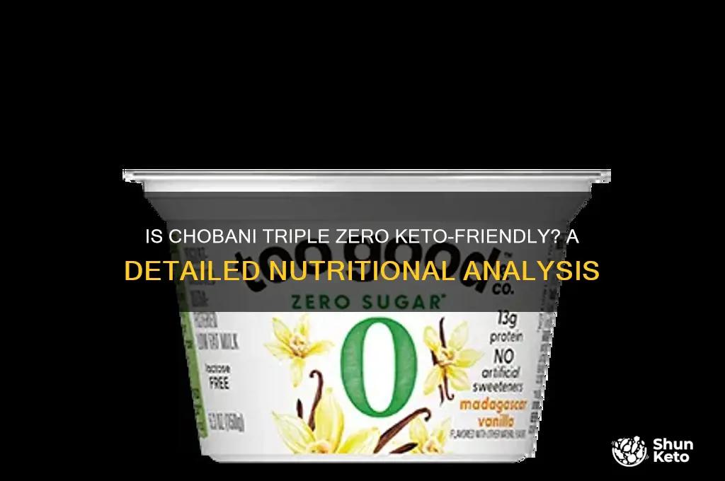 is chobani triple zero keto