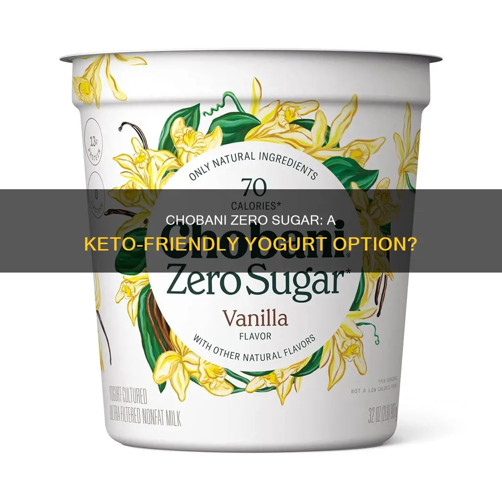 is chobani zero sugar keto