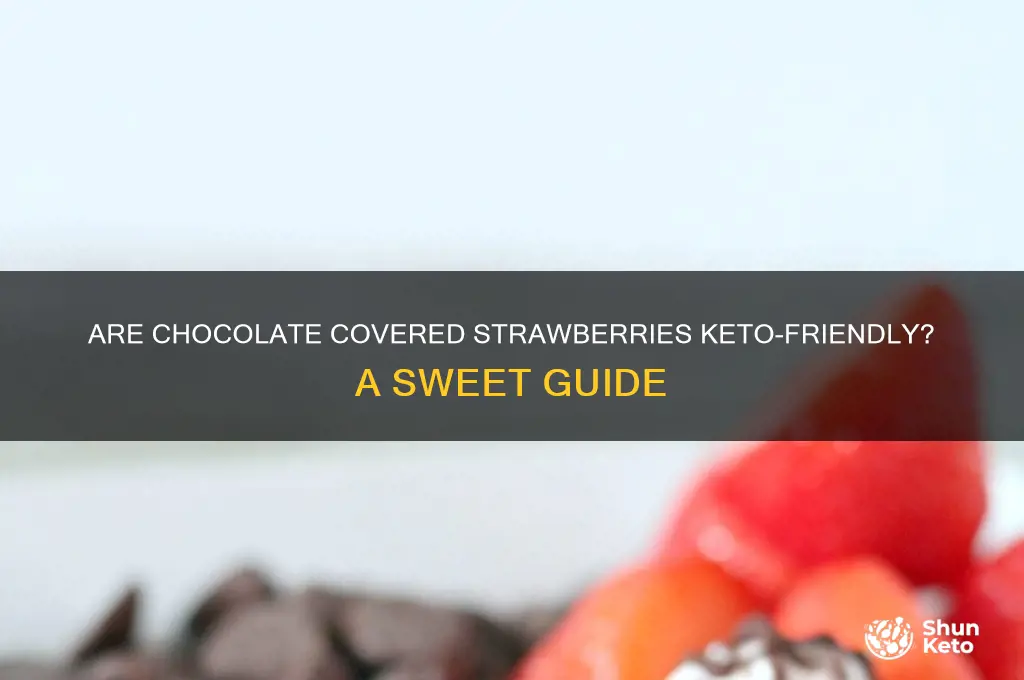 is chocolate covered strawberries keto friendly