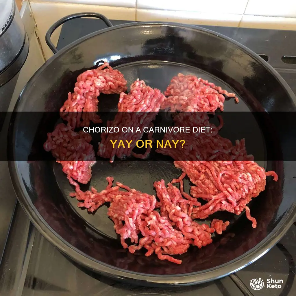 is chorizo ok for carnivore diet