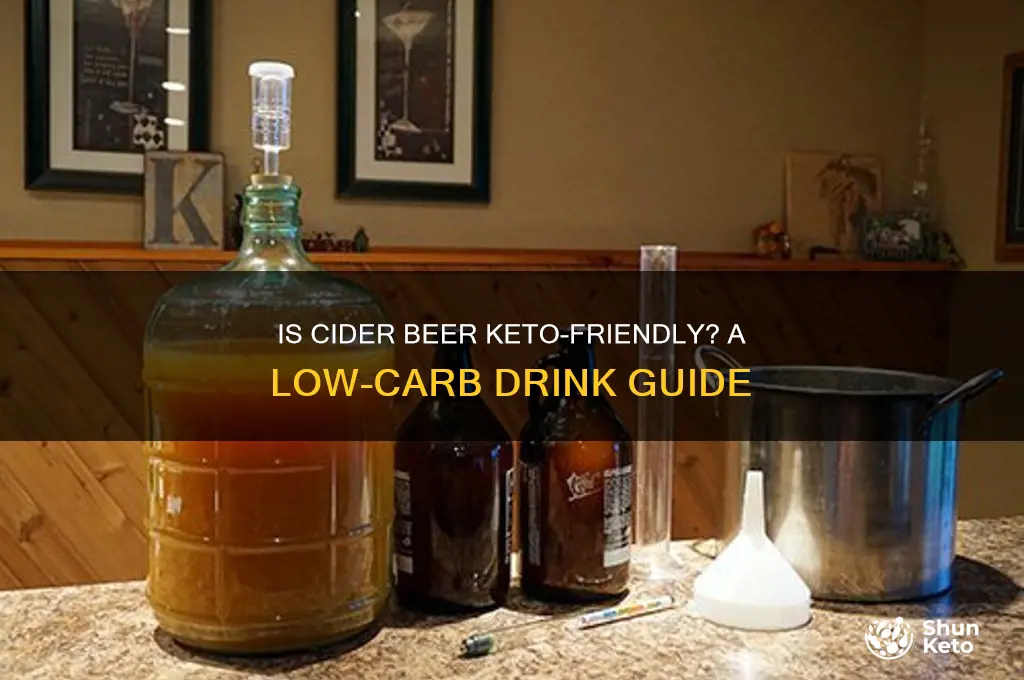 is cider beer keto friendly