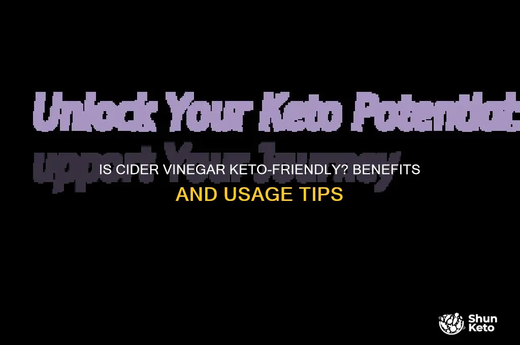 is cider vinegar keto