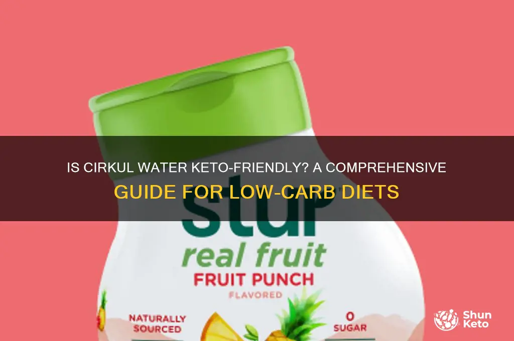 is cirkul water keto friendly