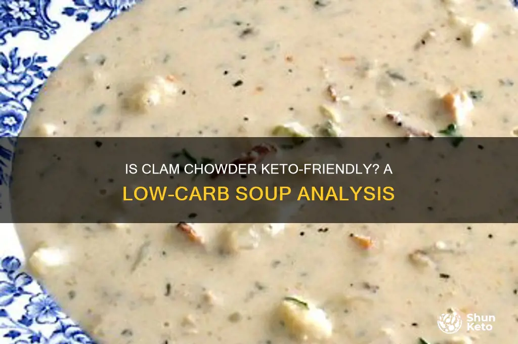 is clam chowder soup keto friendly