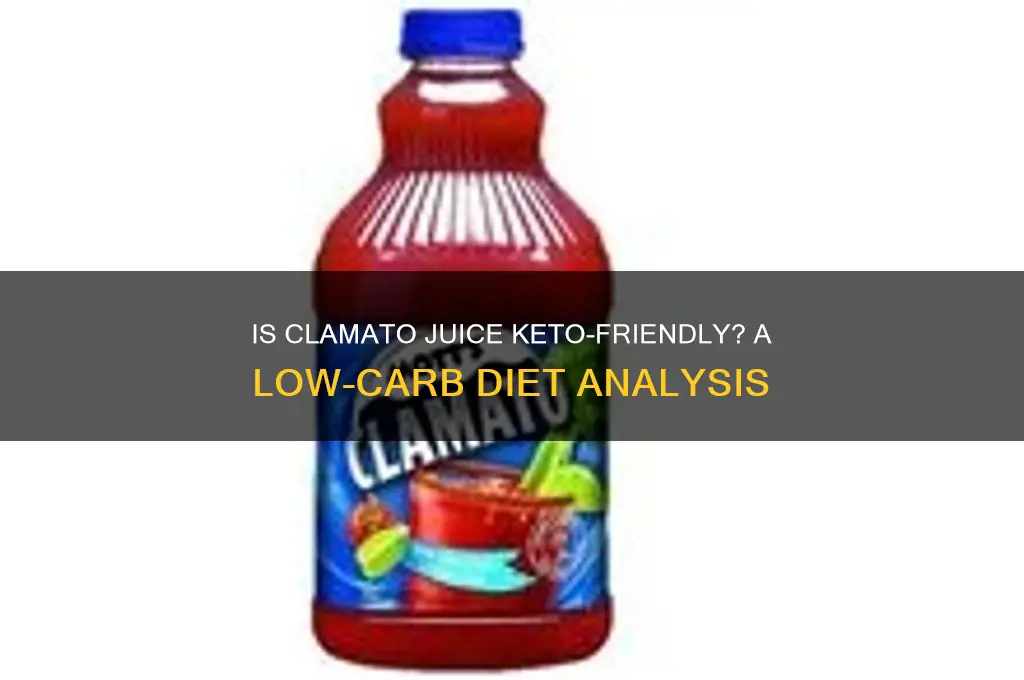 is clamato juice keto