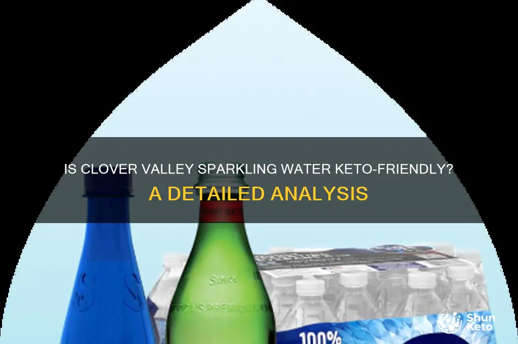 is clover valley sparkling water keto