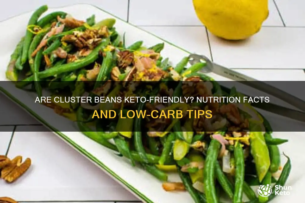 is cluster beans keto friendly