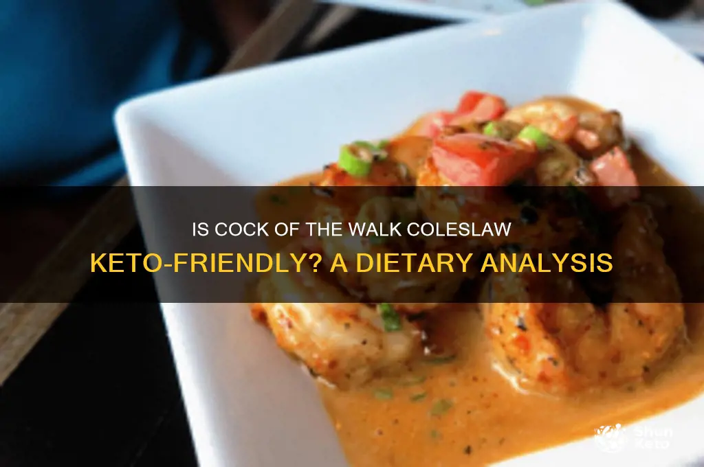 is cock of the walk coleslaw keto friendly