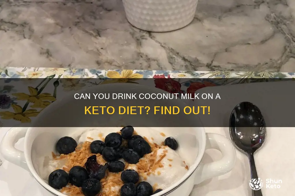 is cocomnut milk on a keto diet