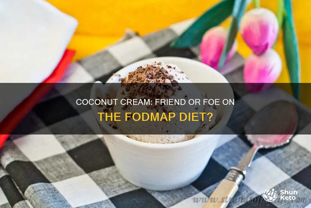 is coconut cream allowed on fodmap diet