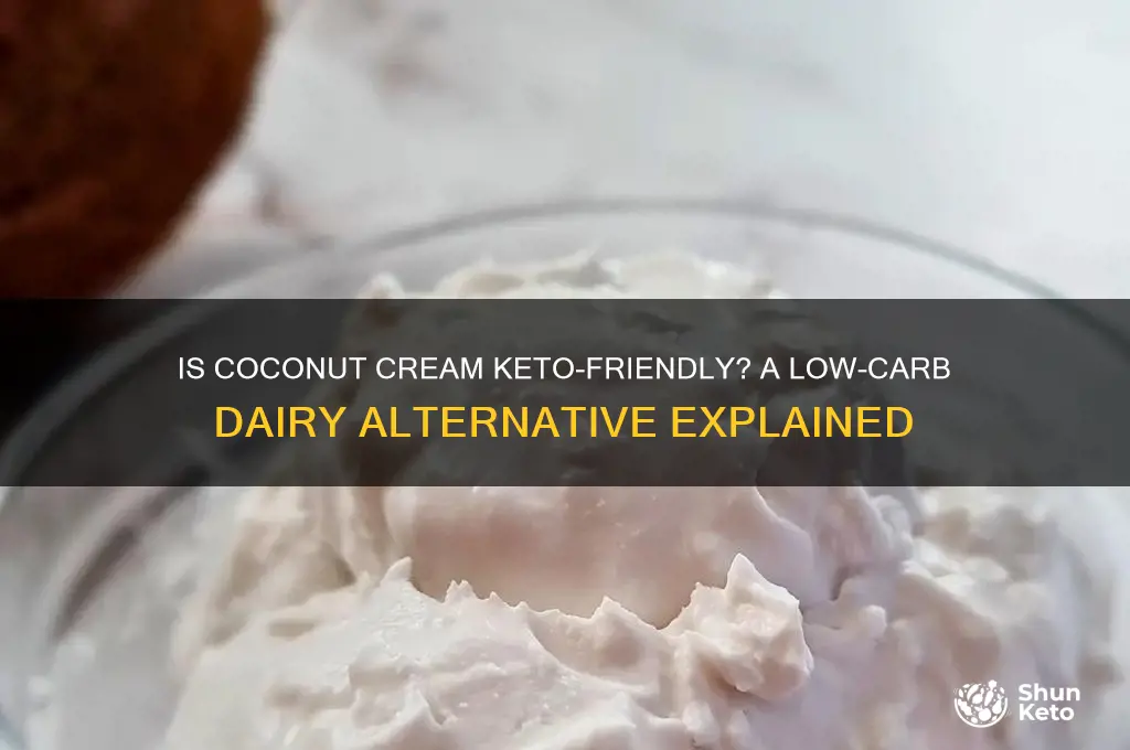 is coconut cream keto-friendly