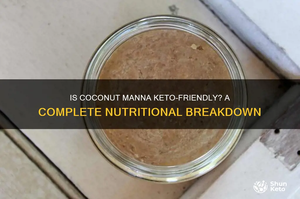 is coconut manna keto
