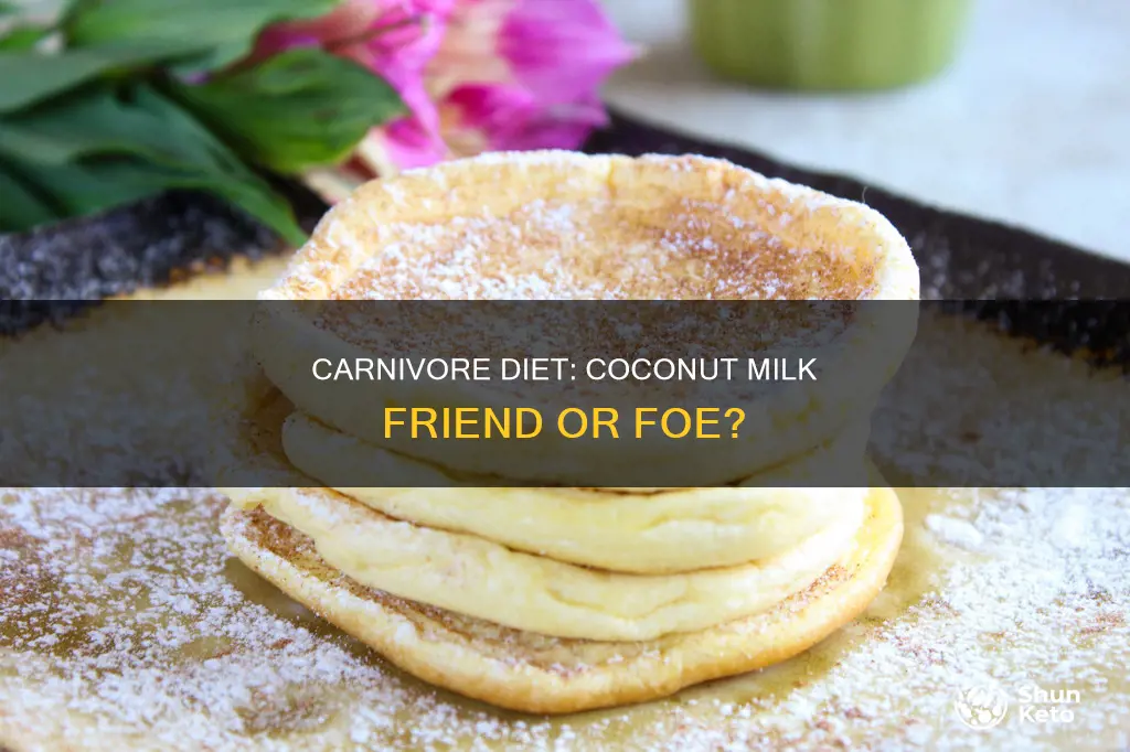 is coconut milk ok on carnivore diet