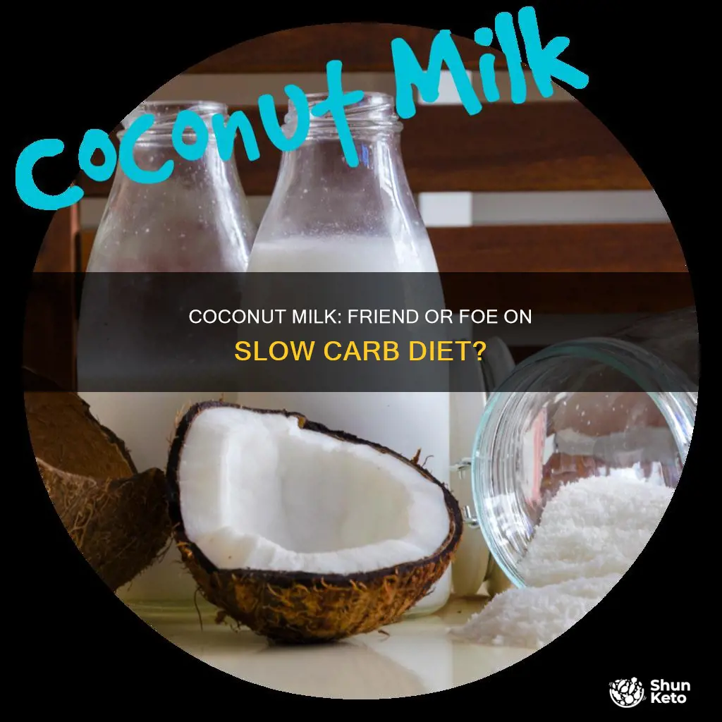 is coconut milk ok on slow carb diet