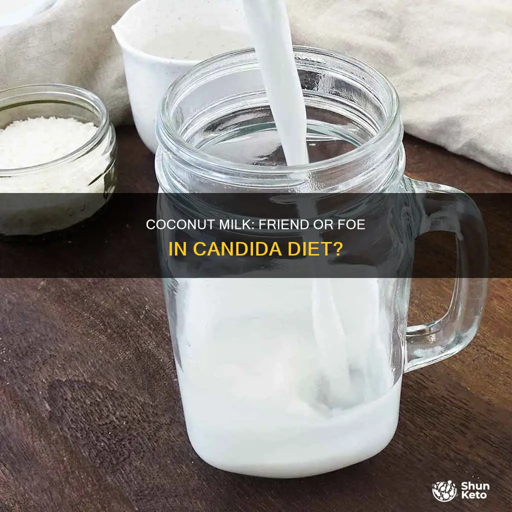 is coconut milk safe for candida diet