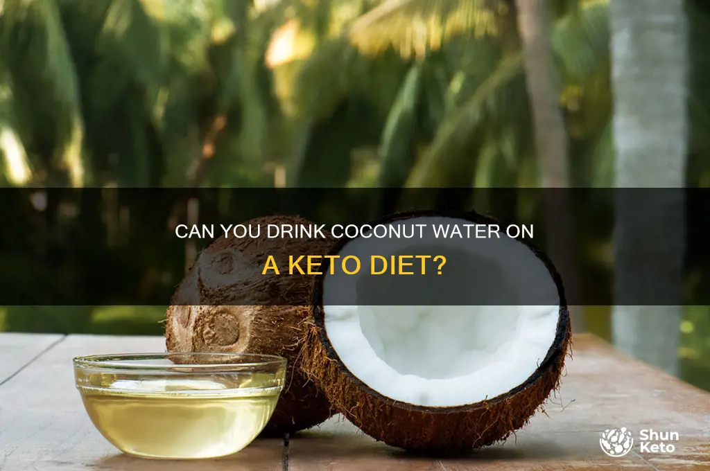 is coconut water allowed on keto diet