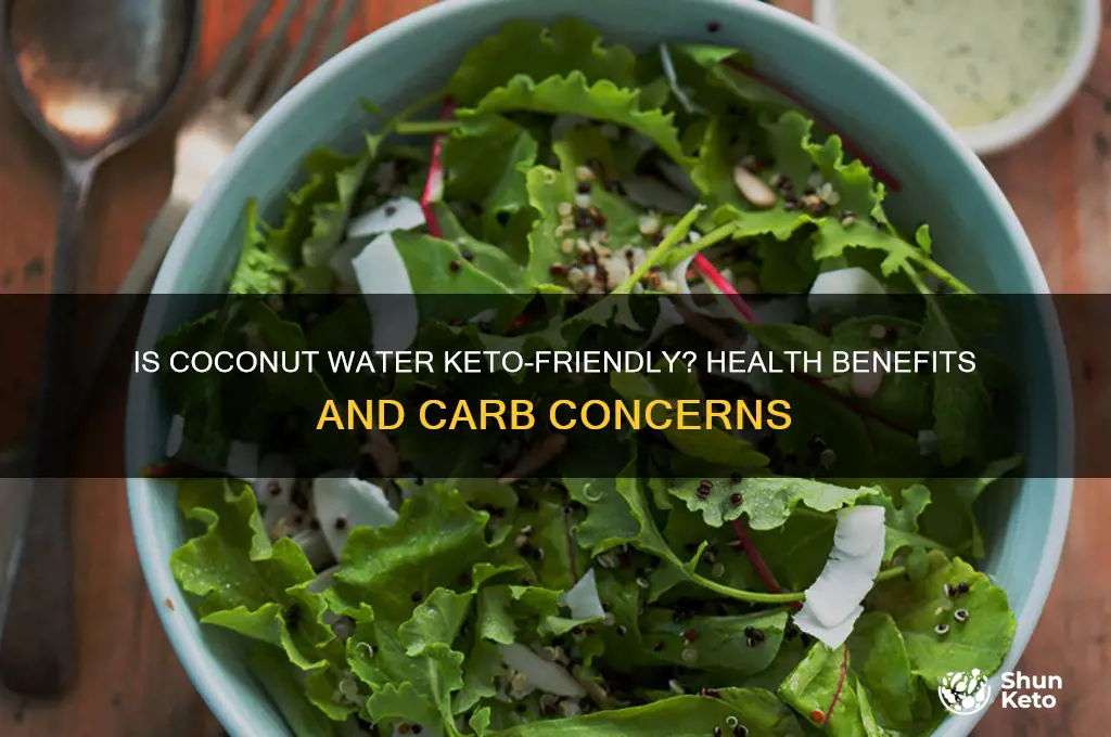 is coconut water good for you keto friendly