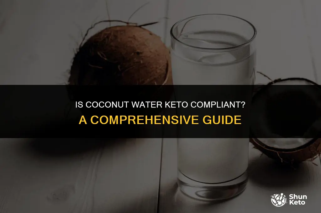 is coconut water keto compliant