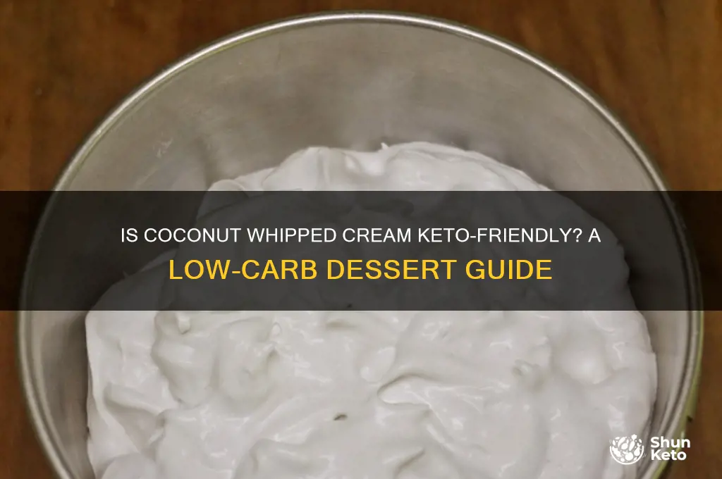 is coconut whipped cream keto friendly