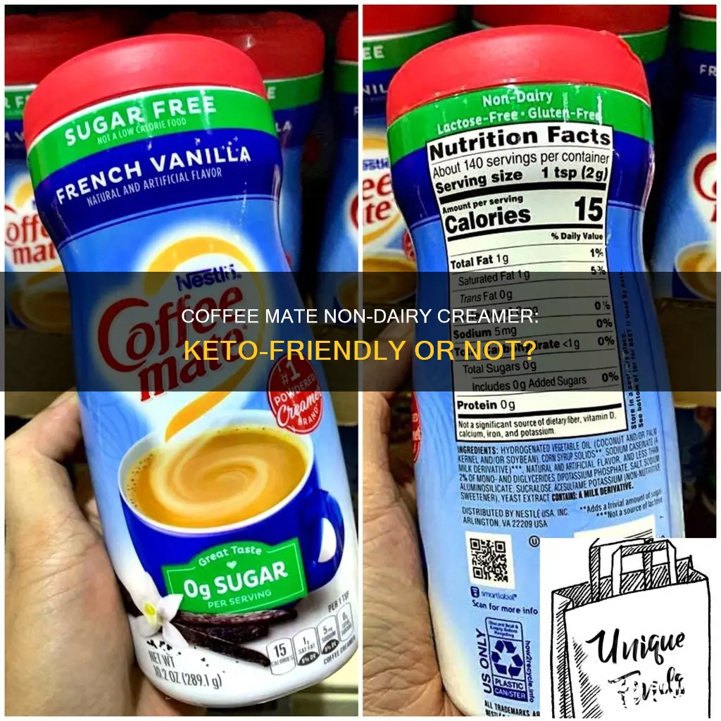 is coffee mate non dairy creamer keto