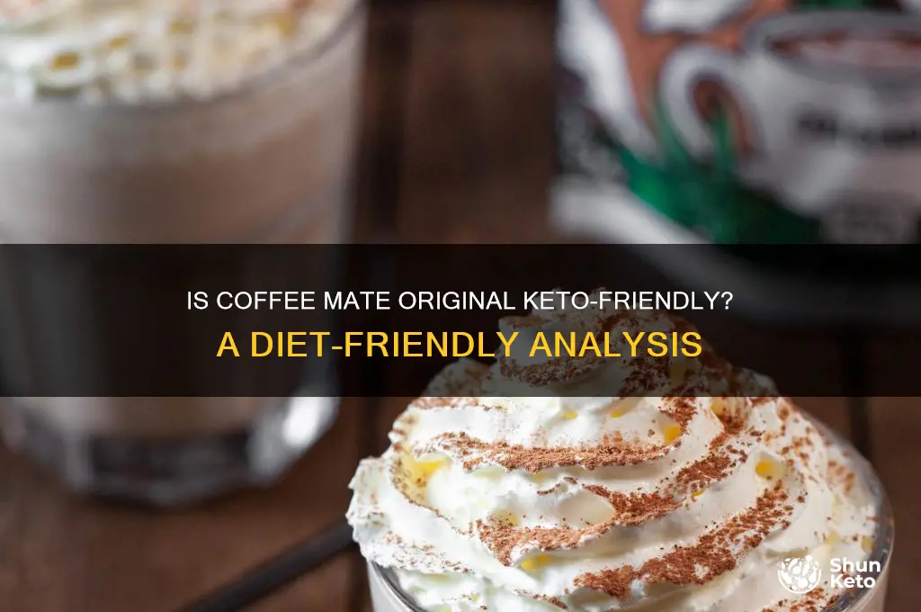 is coffee mate original keto friendly