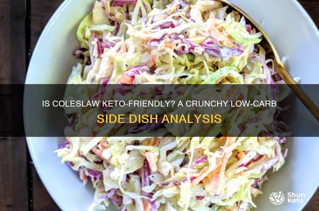 is coleslaw keto