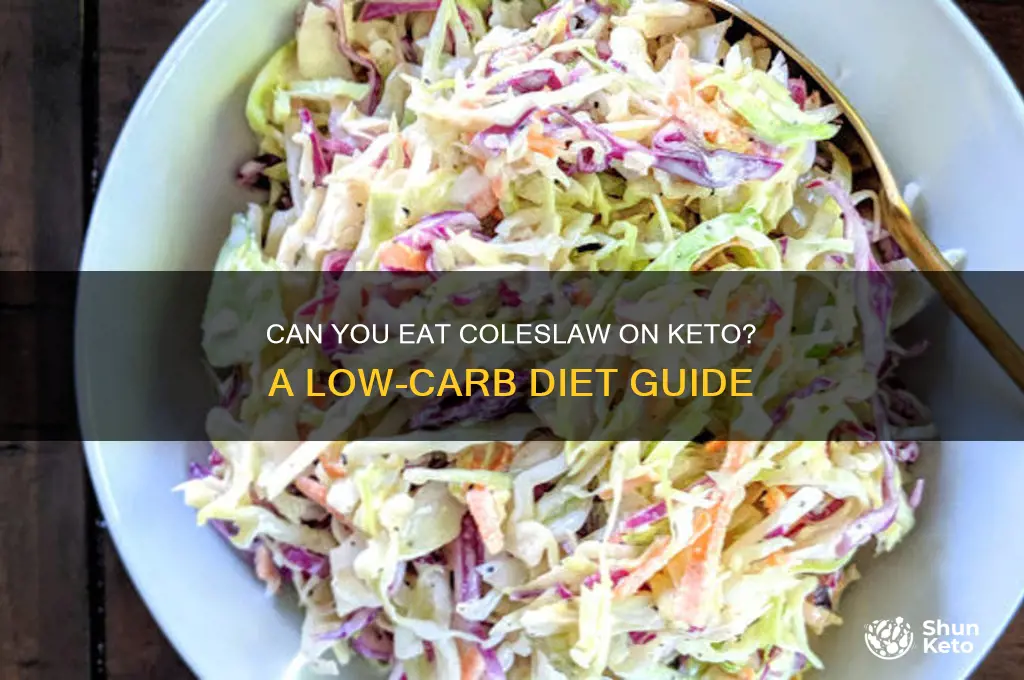 is coleslaw ok to eat on keto diet