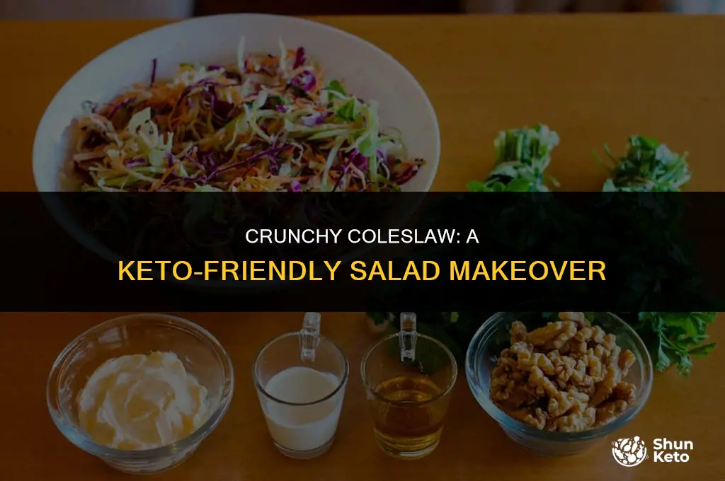 is coleslaw salad keto