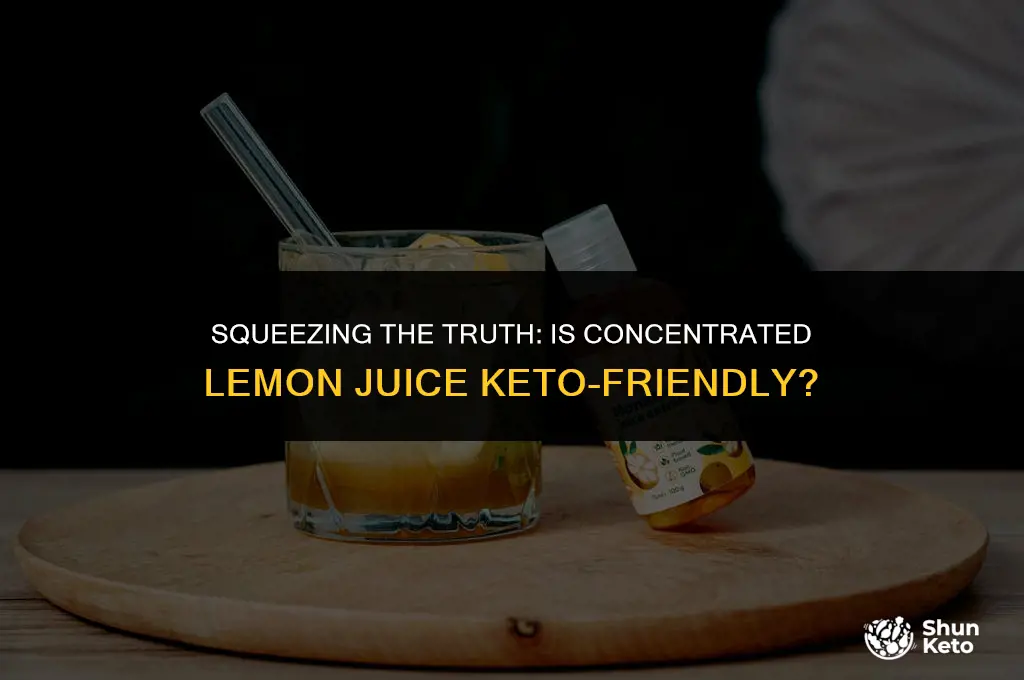 is concentrated lemon juice keto