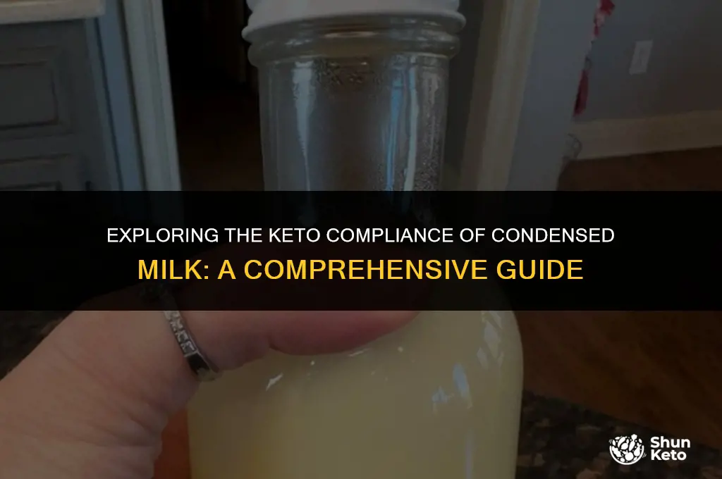is condensed milk keto compliant