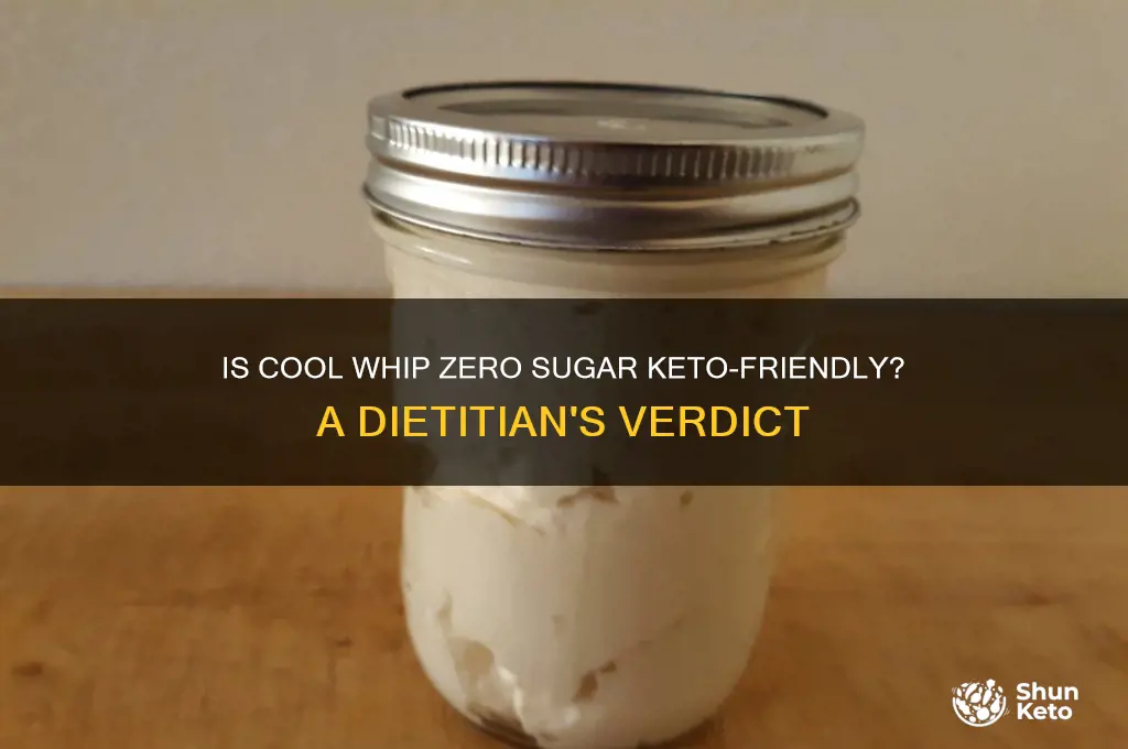 is cool whip zero sugar keto friendly
