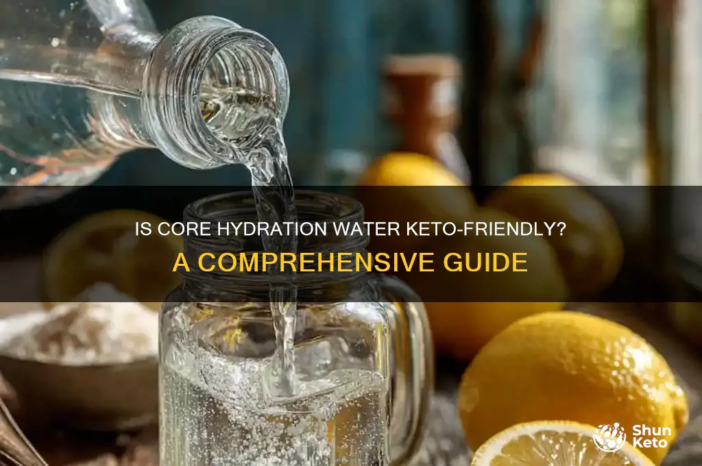is core hydration water keto friendly