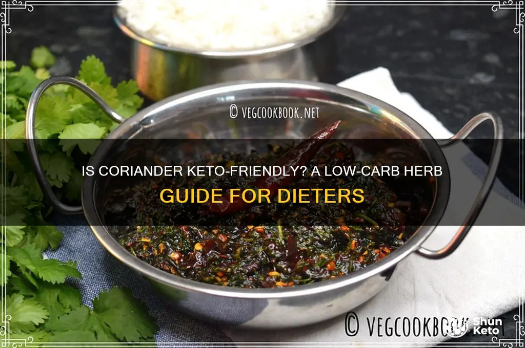 is coriander keto friendly